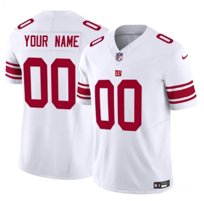 Youth New York Giants Active Player Custom White 2023 F.U.S.E. Vapor Untouchable Limited Football Stitched Jersey